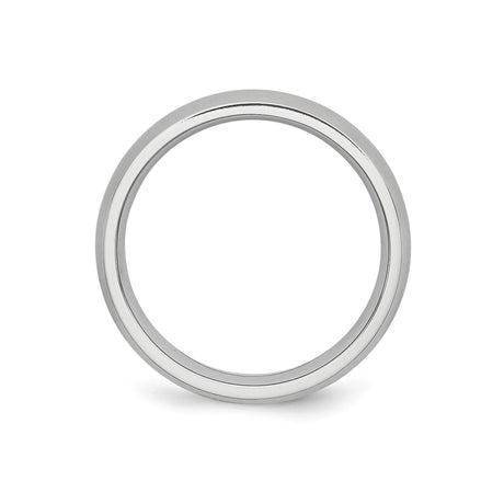 Satin, Domed wedding band ring alternate angle