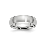Satin, Domed wedding band ring