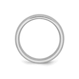 Satin, Domed wedding band ring alternate angle