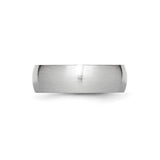 Satin, Domed wedding band ring detail view