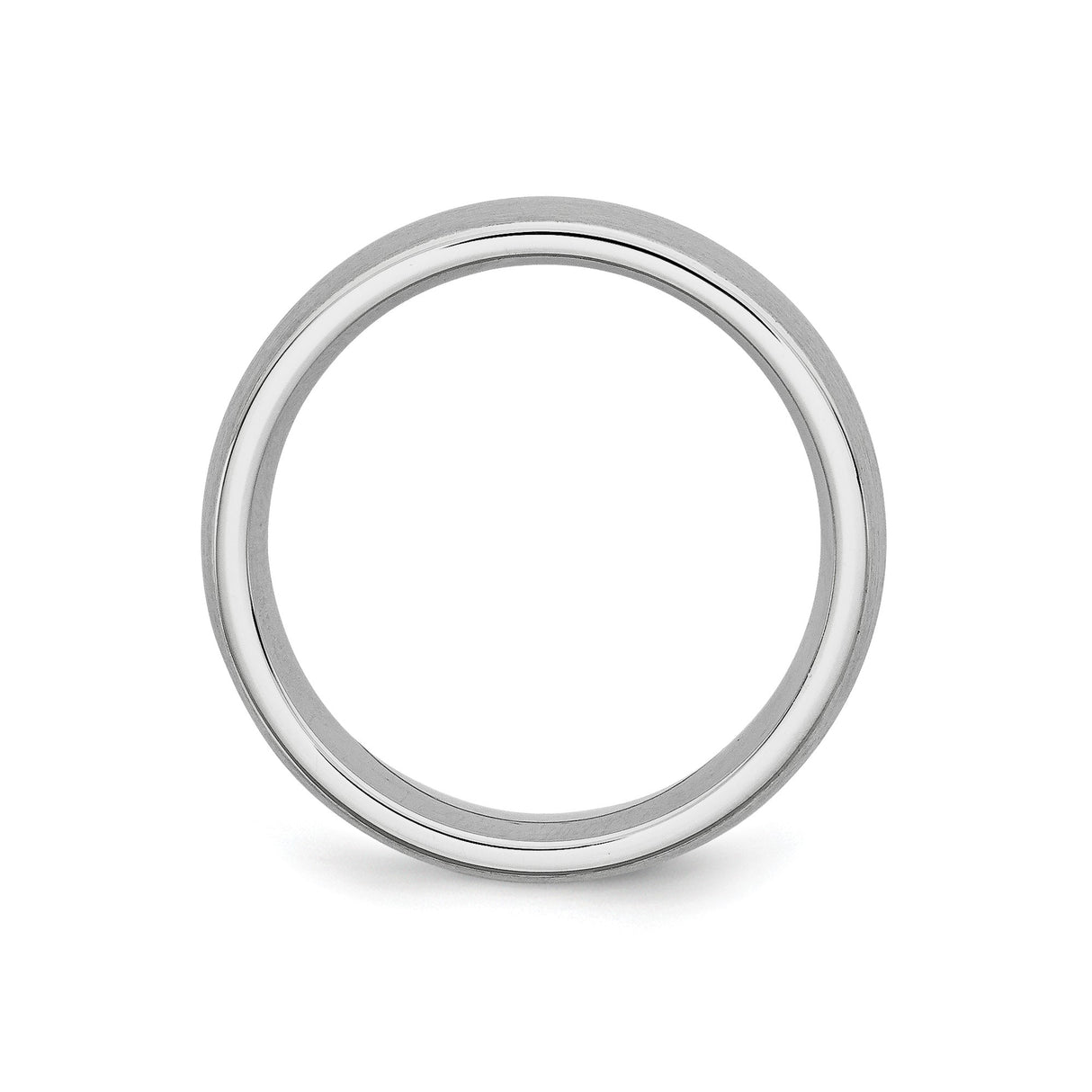 Satin, Domed wedding band ring alternate angle