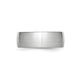 Satin, Domed wedding band ring detail view