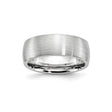 Satin, Domed wedding band ring