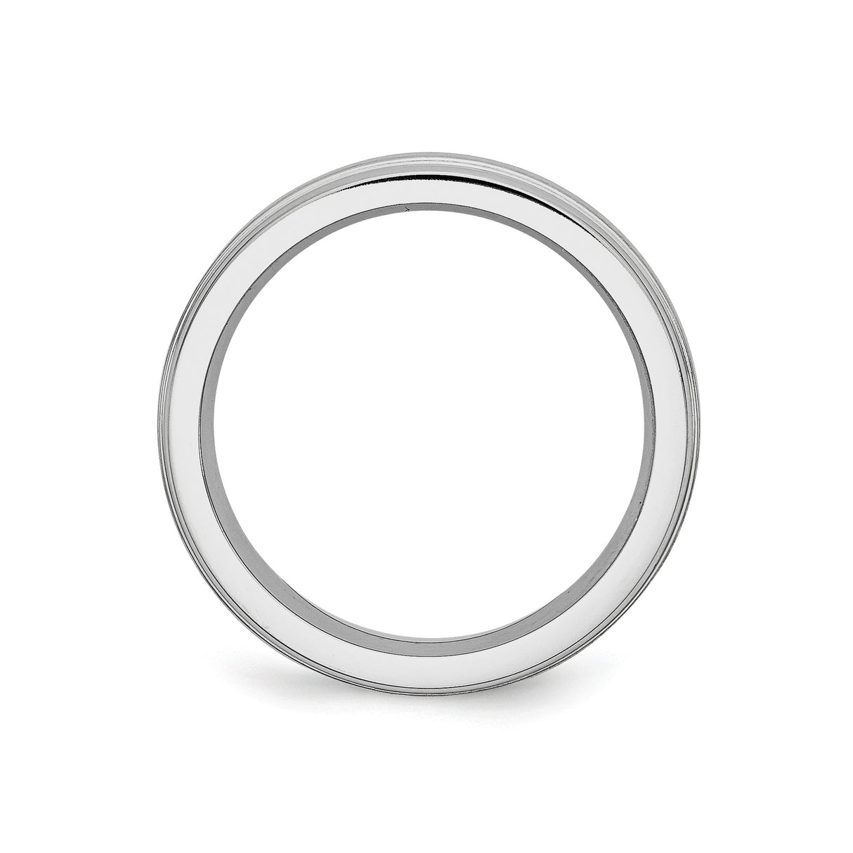 Satin wedding band ring alternate angle
