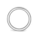 Satin wedding band ring alternate angle