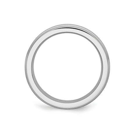 Satin wedding band ring alternate angle