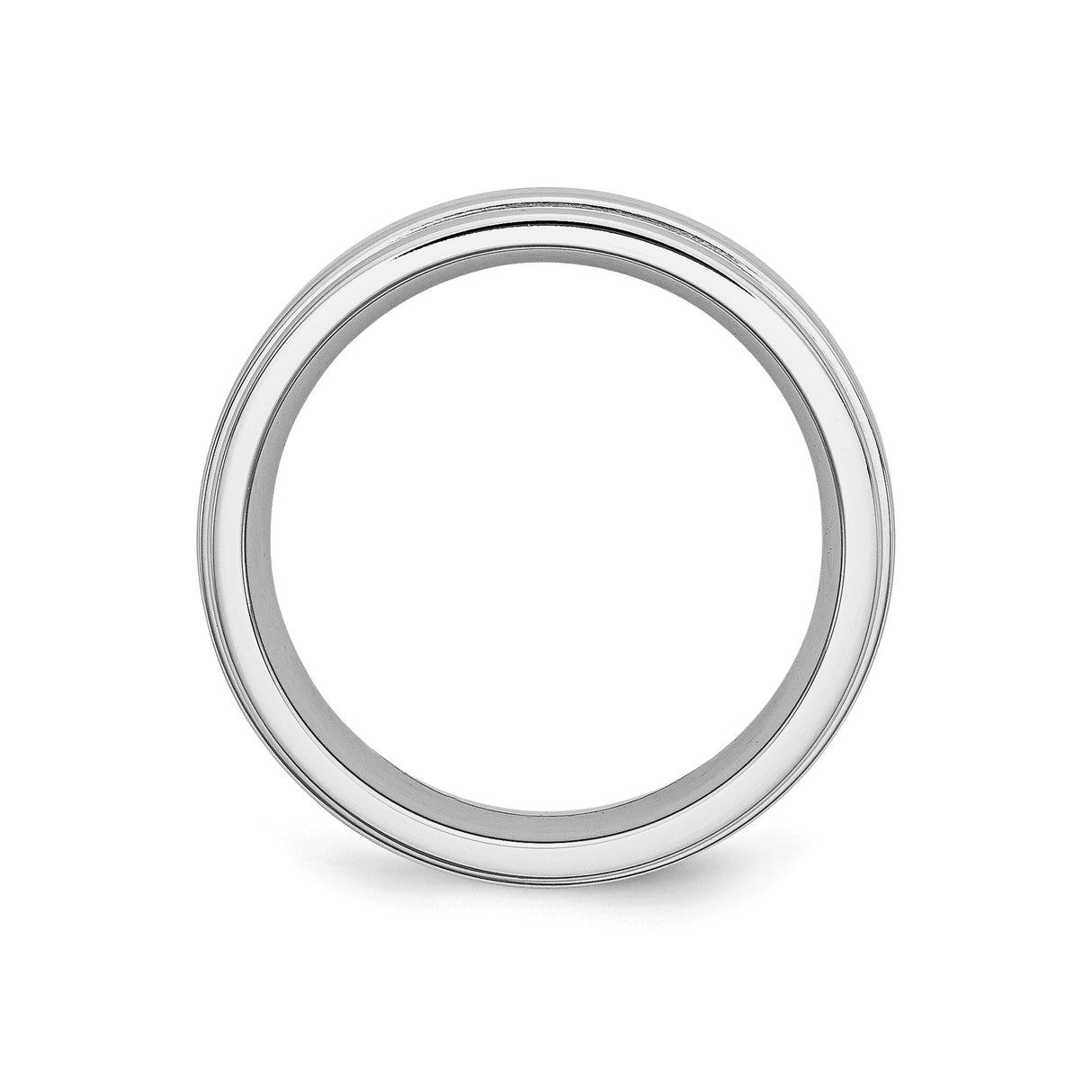 Satin wedding band ring alternate angle