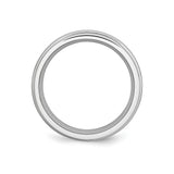 Satin wedding band ring alternate angle