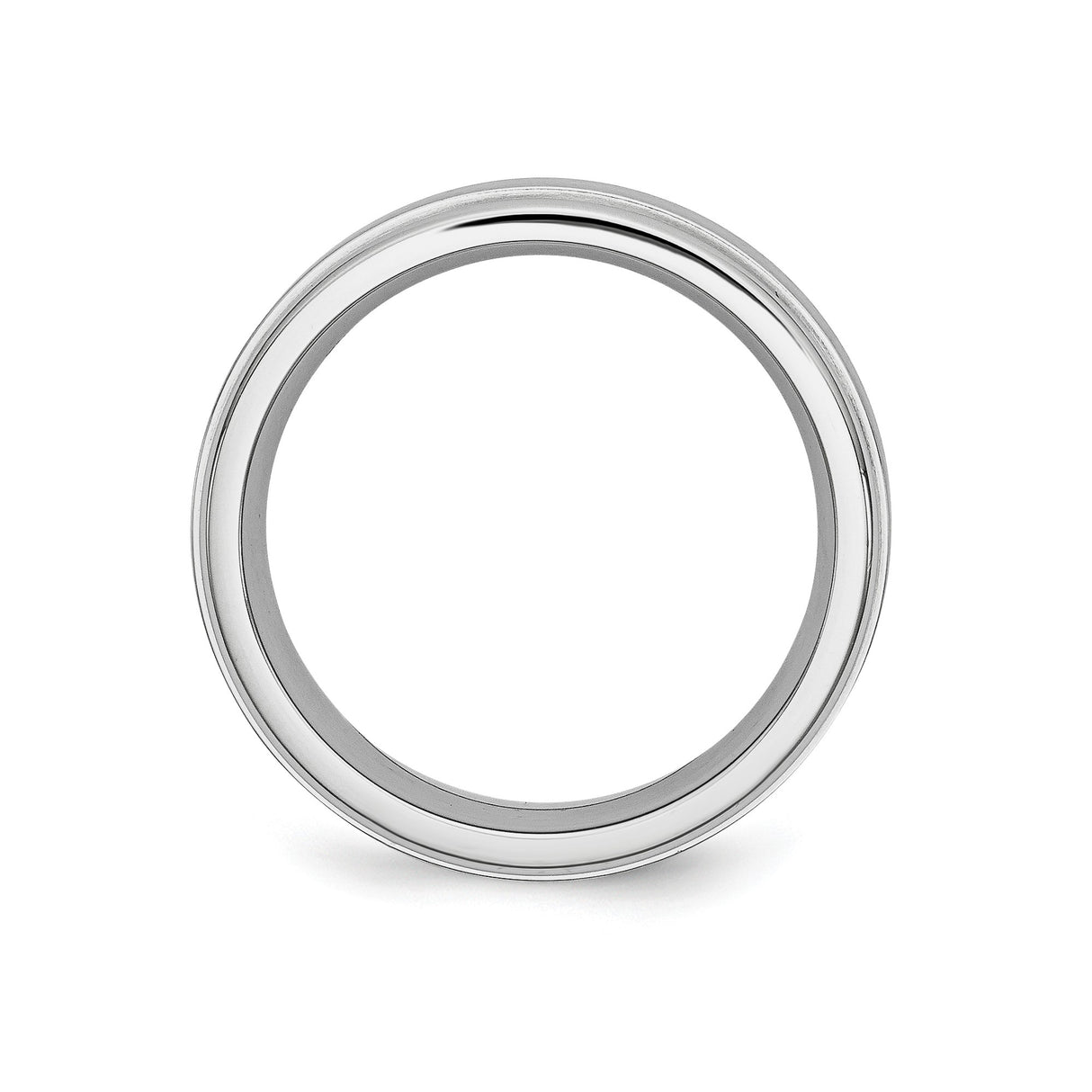 Satin wedding band ring alternate angle