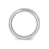 Satin wedding band ring alternate angle