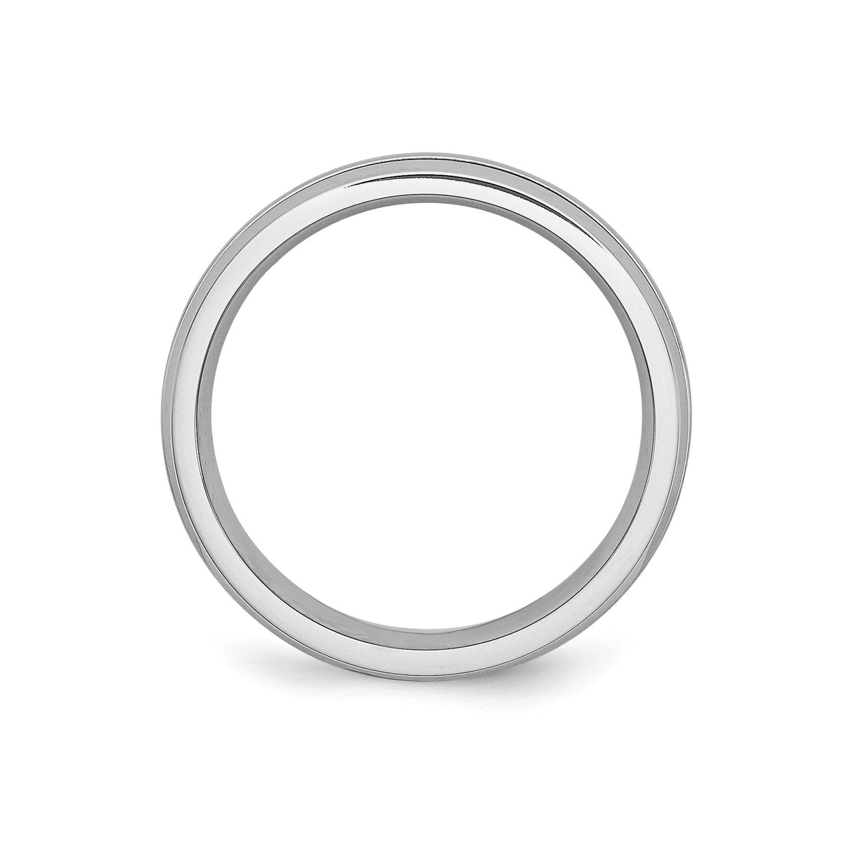 Satin wedding band ring alternate angle