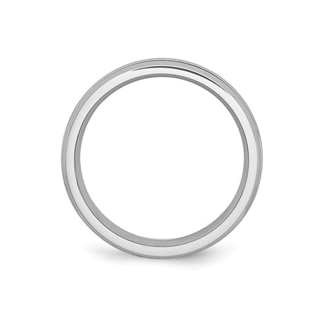 Satin wedding band ring alternate angle