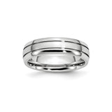 Satin wedding band ring