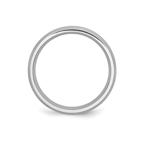 Satin wedding band ring alternate angle