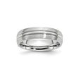 Satin wedding band ring