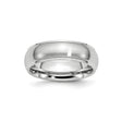 Satin wedding band ring