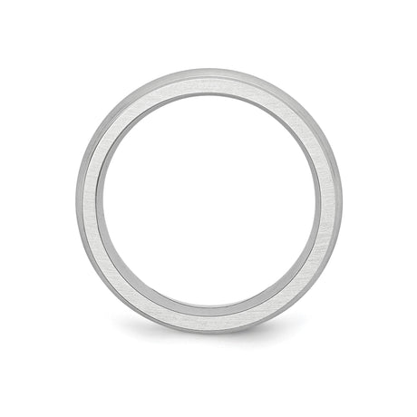Satin wedding band ring alternate angle
