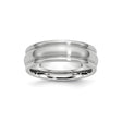 Satin wedding band ring