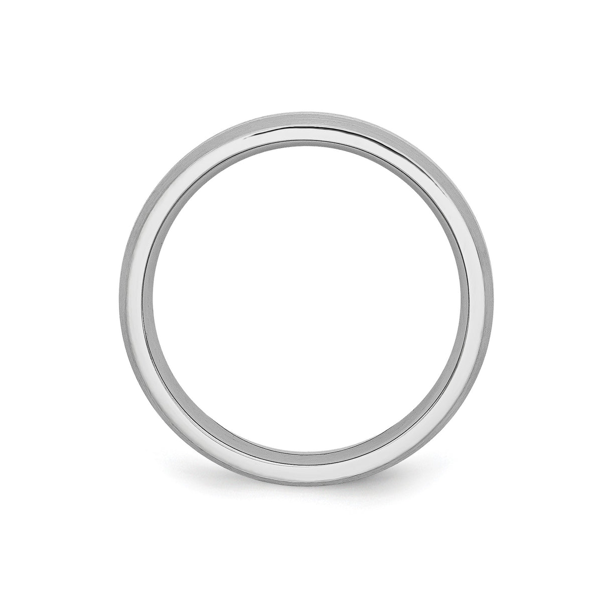 Satin wedding band ring alternate angle