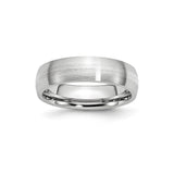 Satin wedding band ring