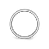 Beveled Edge, Satin wedding band ring alternate angle