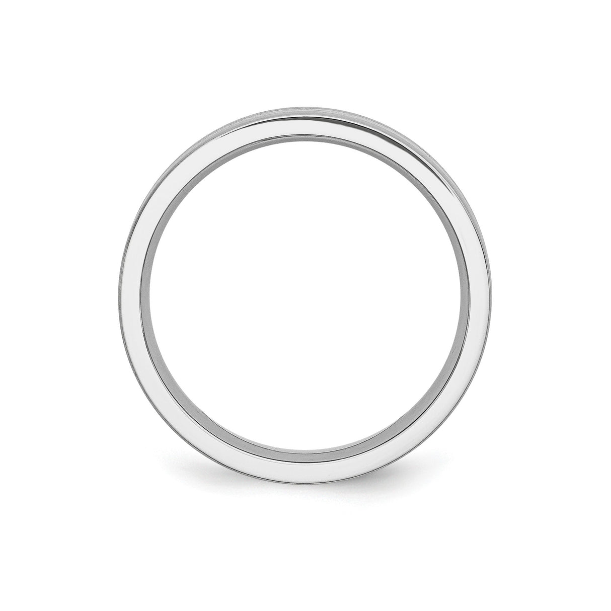 Satin, Flat wedding band ring alternate angle