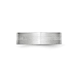 Satin, Flat wedding band ring detail view