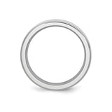Satin wedding band ring alternate angle