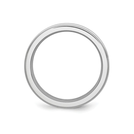 Satin wedding band ring alternate angle