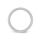Satin wedding band ring alternate angle