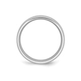 Beveled Edge, Satin wedding band ring alternate angle