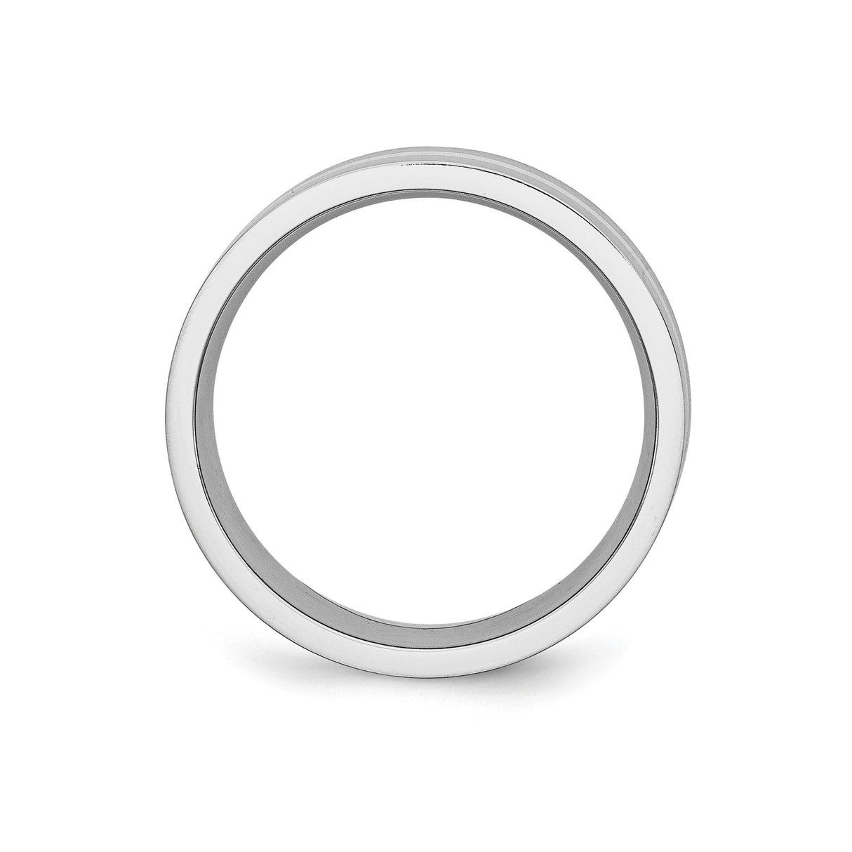 Satin, Flat wedding band ring alternate angle