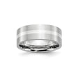 Satin, Flat wedding band ring
