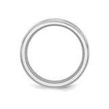 Satin wedding band ring alternate angle