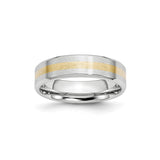 14k Satin wedding band ring