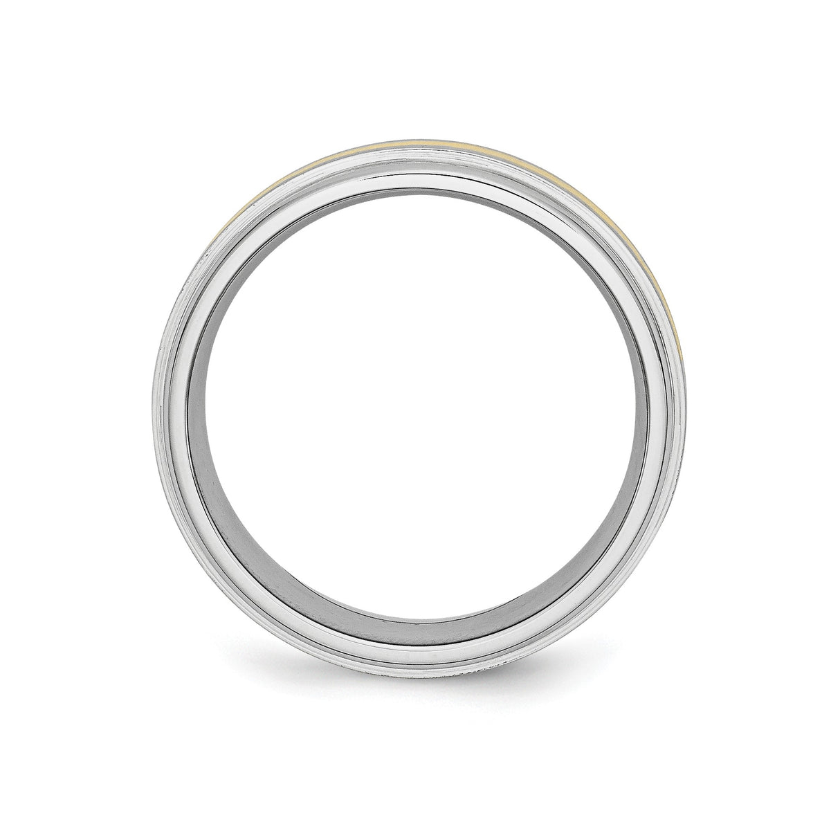 14k Satin wedding band ring alternate angle