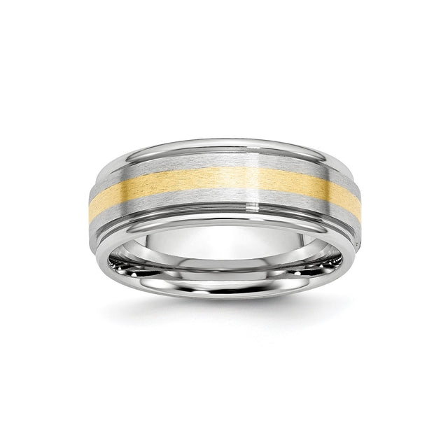 14k Satin wedding band ring