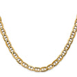 14K Yellow Gold 5.25 mm Polished Chain Necklace, Solid