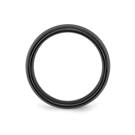 Beveled Edge, Brushed wedding band ring alternate angle