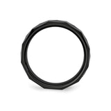 Beveled Edge wedding band ring alternate angle