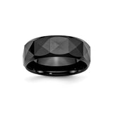 Beveled Edge wedding band ring