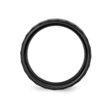 Beveled Edge wedding band ring alternate angle