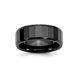 Beveled Edge wedding band ring