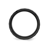 Beveled Edge wedding band ring alternate angle