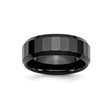 Beveled Edge wedding band ring