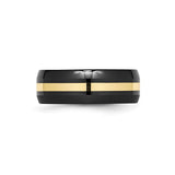 14k wedding band ring detail view