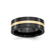 14k Flat wedding band ring