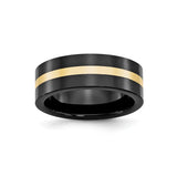 14k Flat wedding band ring