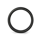 Brushed, Flat wedding band ring alternate angle