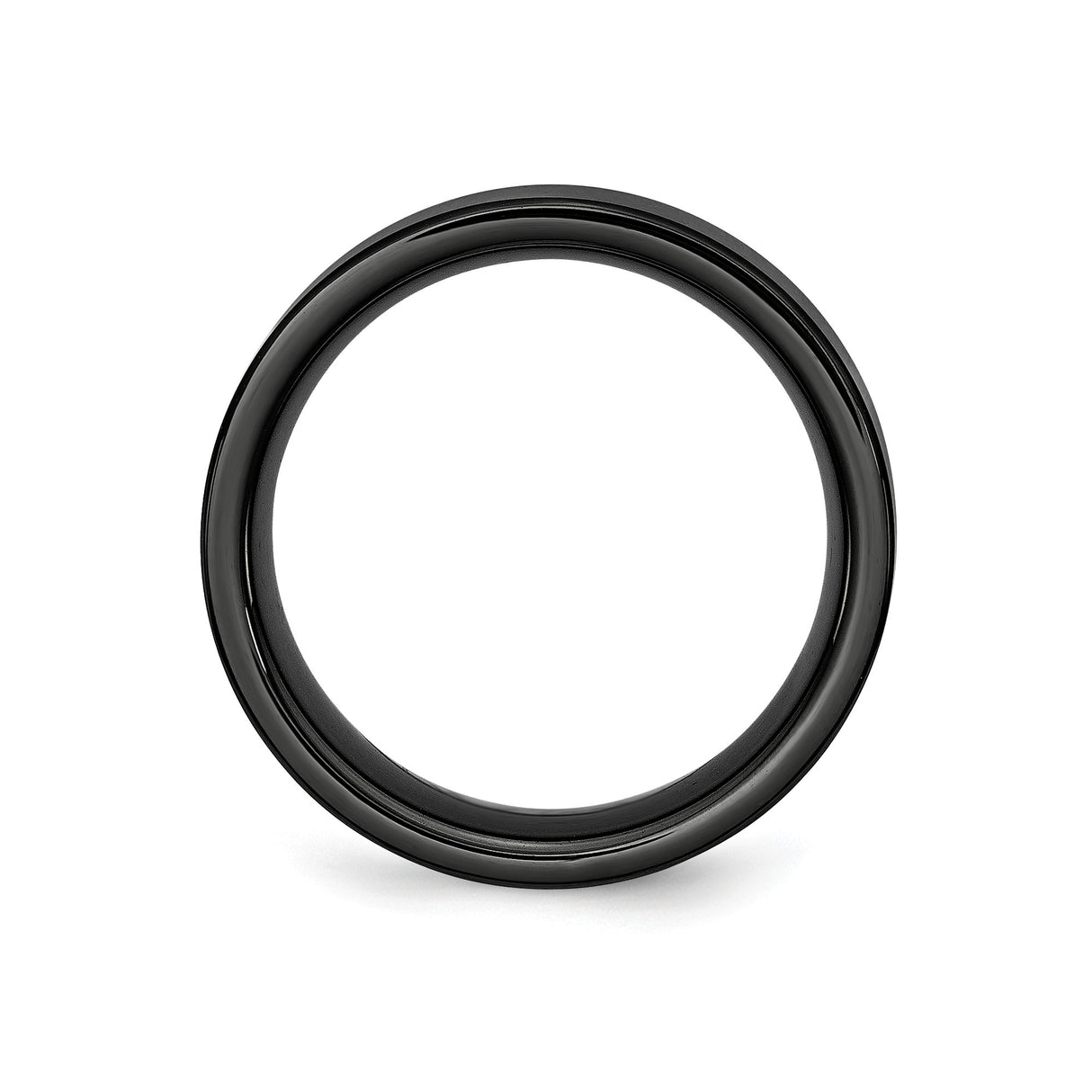 Brushed, Flat wedding band ring alternate angle